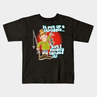 It put up a struggle but I finally landed it! Kids T-Shirt